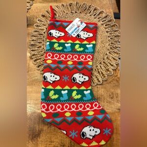 New Snoopy Christmas Stocking